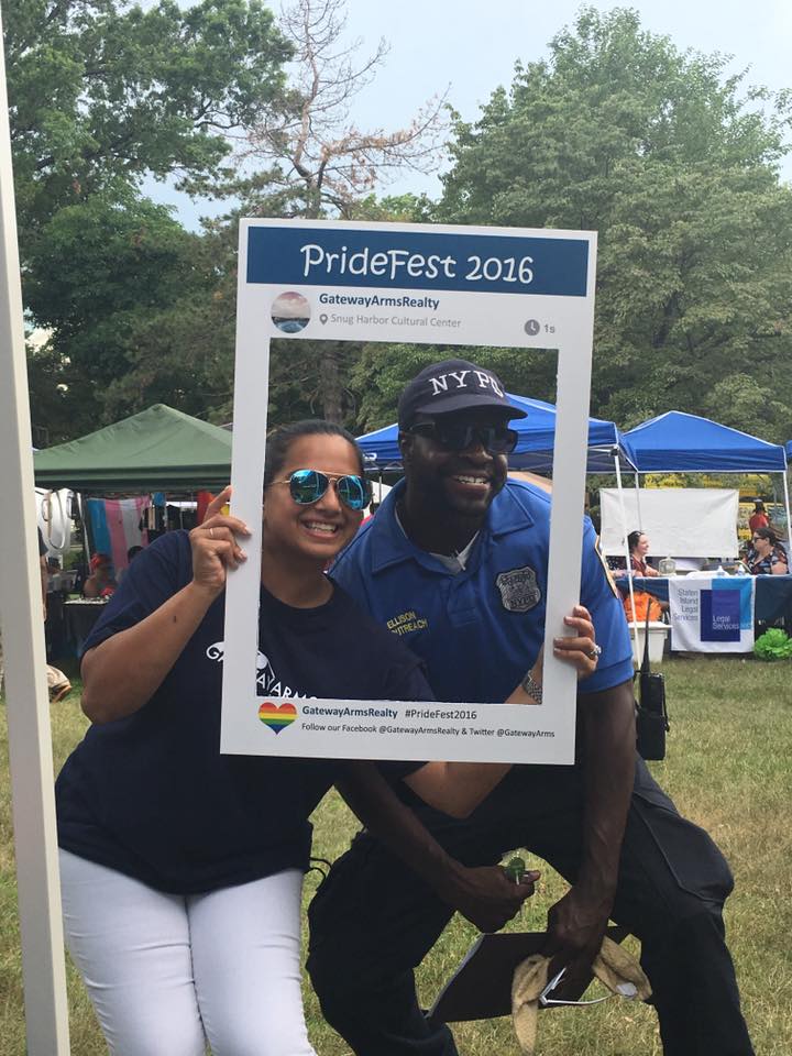 Proudly showing our support for NYPD at the 2016 PrideFest